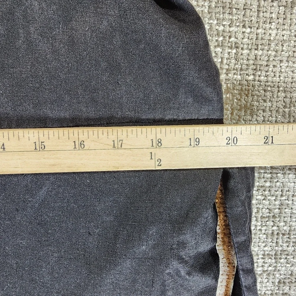 Everlane Linen Picnic Jumpsuit Womens 12 Black Button Belted Adjustable Straps